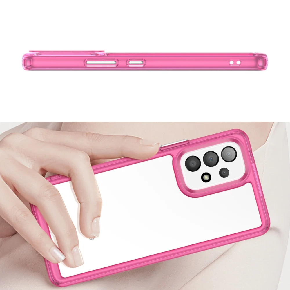Outer Space Case for Samsung Galaxy A53 5G cover with a flexible frame pinkeng