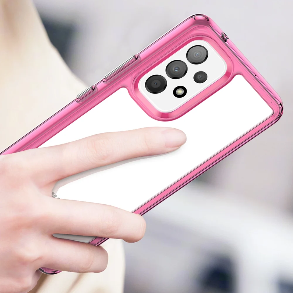 Outer Space Case for Samsung Galaxy A53 5G cover with a flexible frame pinkeng