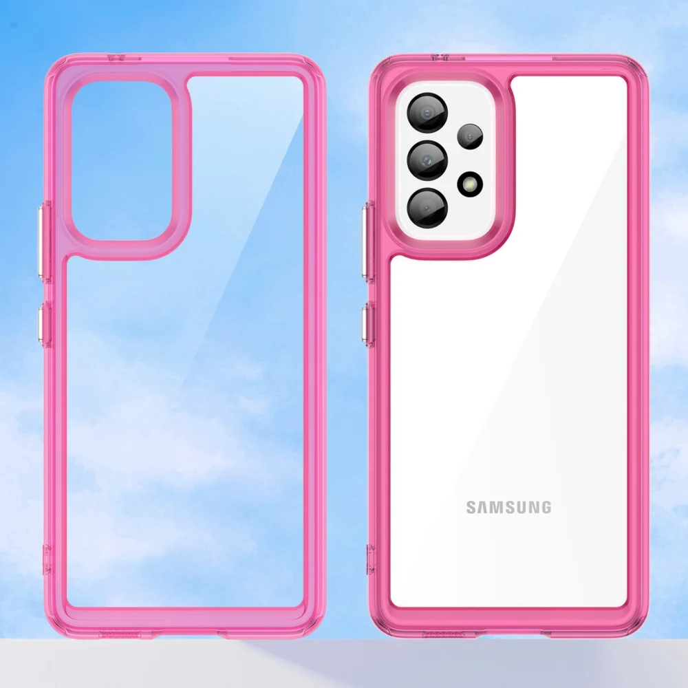 Outer Space Case for Samsung Galaxy A53 5G cover with a flexible frame pinkeng