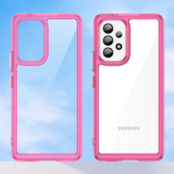 Outer Space Case for Samsung Galaxy A53 5G cover with a flexible frame pinkeng