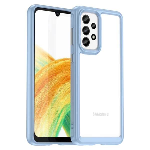 Outer Space Case for Samsung Galaxy A33 5G cover with a flexible frame blueeng