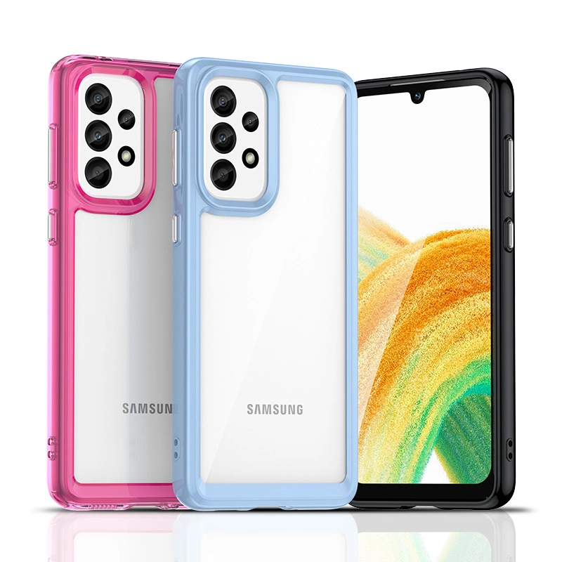 Outer Space Case for Samsung Galaxy A33 5G cover with a flexible frame blueeng