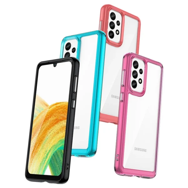 Outer Space Case for Samsung Galaxy A33 5G cover with a flexible frame blueeng