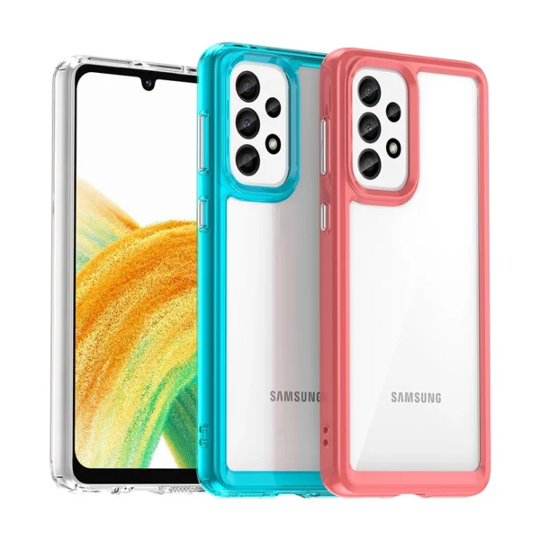 Outer Space Case for Samsung Galaxy A33 5G cover with a flexible frame blueeng