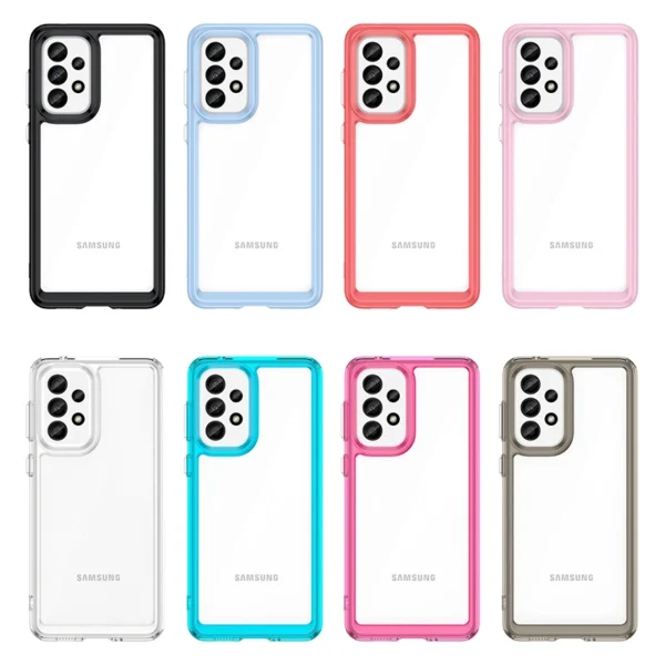 Outer Space Case for Samsung Galaxy A33 5G cover with a flexible frame blueeng
