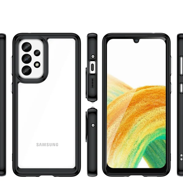 Outer Space Case for Samsung Galaxy A33 5G cover with a flexible frame blueeng