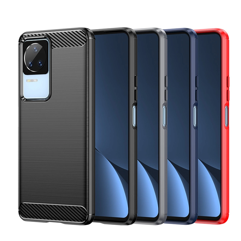Carbon Case for Xiaomi Poco F4 5G flexible silicone carbon cover blackeng