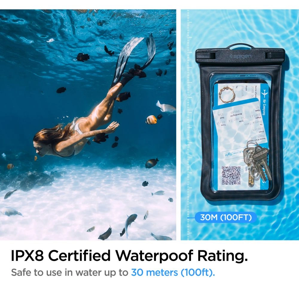 Spigen Aqua Shield A601 case waterproof IPX8 - blackeng