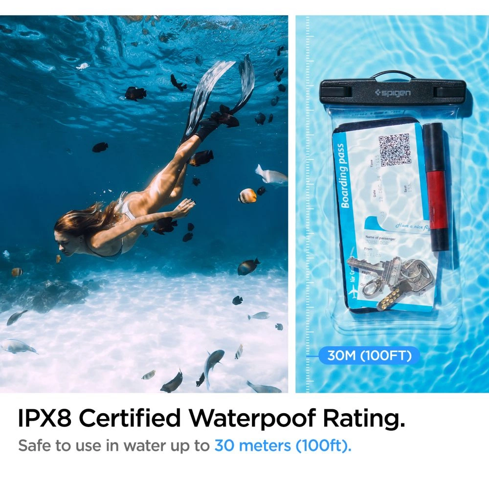 Spigen Aqua Shield A601 Case Waterproof IPX8 - Transparenteng