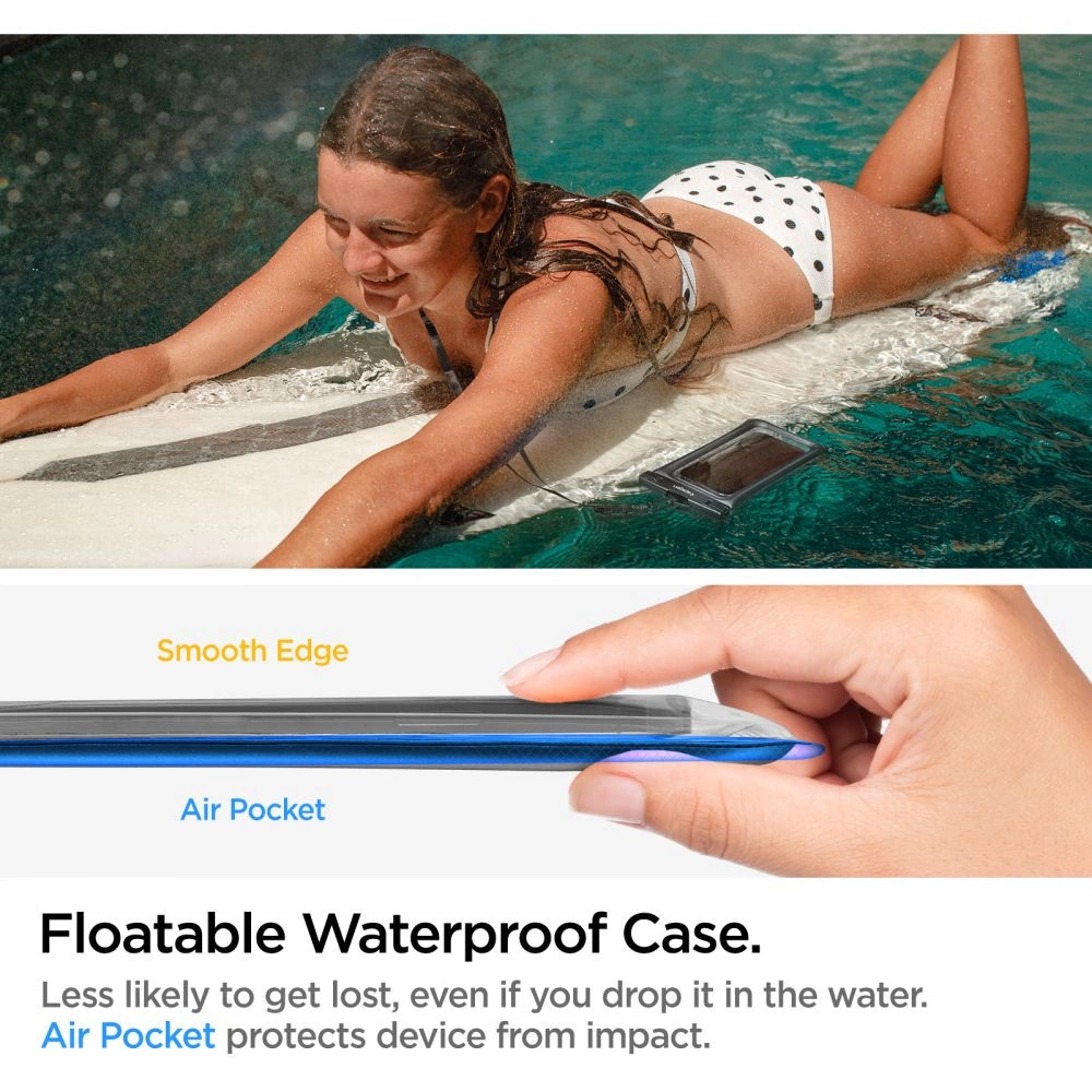 Spigen Aqua Shield A610 Case Waterproof Floating on Water - Blackeng