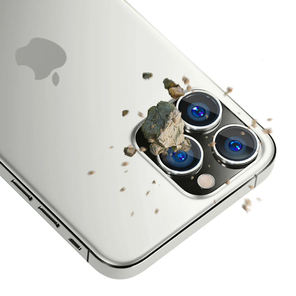 Camera Glass for iPhone 14 Pro Max / 14 Pro 9H for 3mk Lens Protection Pro Series Lens - Silvereng