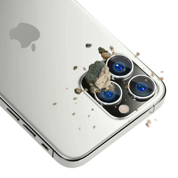 Camera Glass for iPhone 14 Pro Max / 14 Pro 9H for 3mk Lens Protection Pro Series Lens - Silvereng