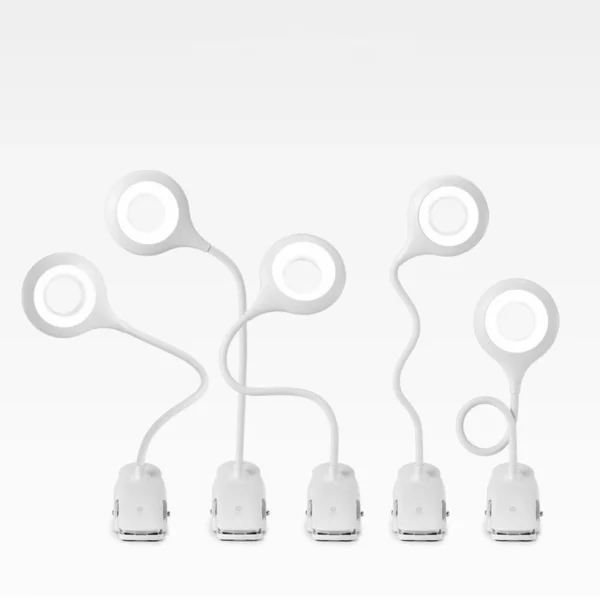 [RETURNED ITEM] Wireless LED reading lamp with clip + black micro USB cableeng