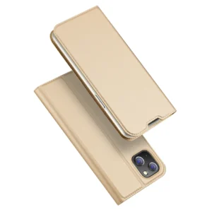 Dux Ducis Skin Pro Holster Flip Cover for iPhone 14 Plus goldeng