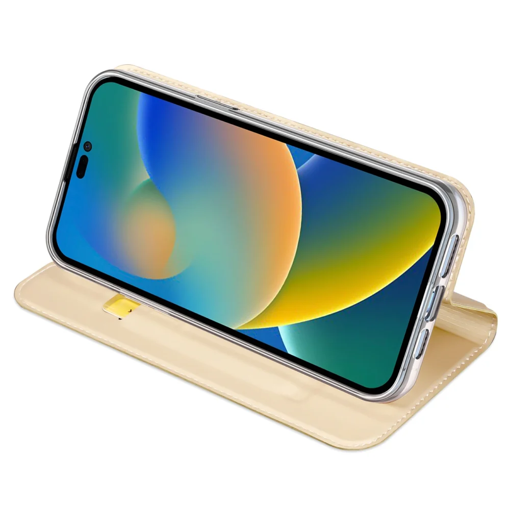 Dux Ducis Skin Pro Holster Flip Cover for iPhone 14 Pro Max goldeng