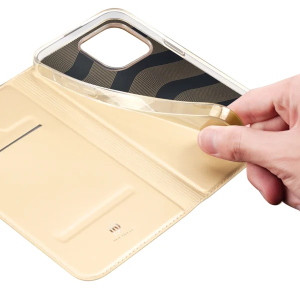 Dux Ducis Skin Pro Holster Flip Cover for iPhone 14 Pro Max goldeng