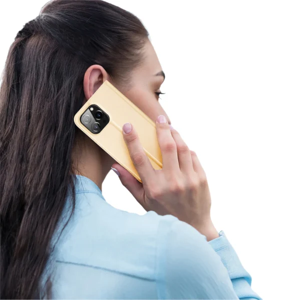 Dux Ducis Skin Pro Holster Flip Cover for iPhone 14 Pro Max goldeng