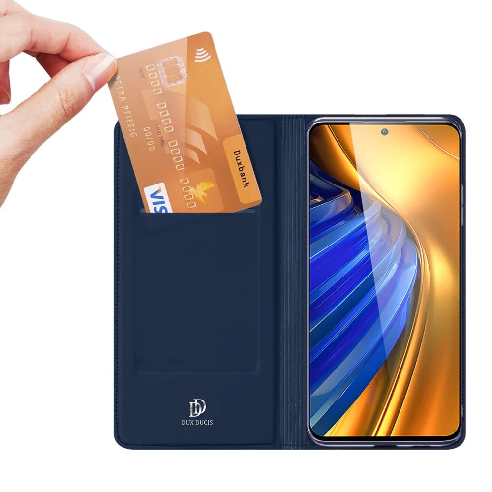 Dux Ducis Skin Pro Holster Cover Flip Cover for Xiaomi Poco F4 5G blueeng