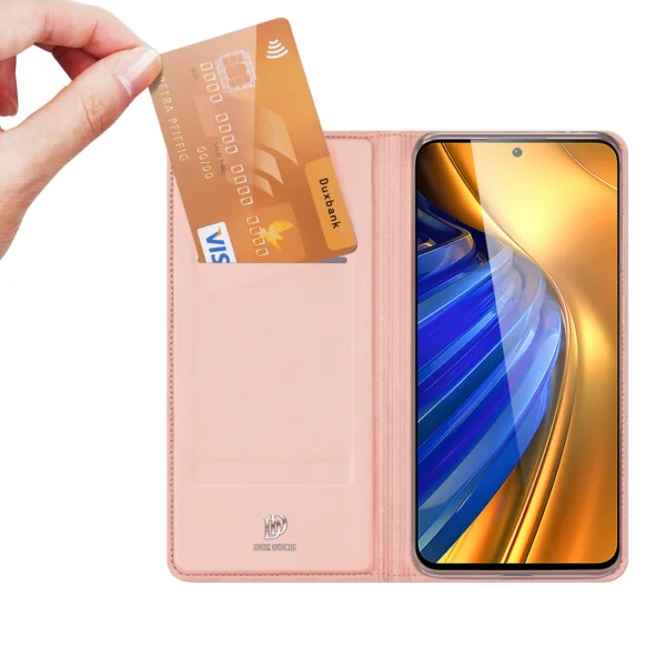 Dux Ducis Skin Pro Holster Cover Flip Cover for Xiaomi Poco F4 5G pinkeng