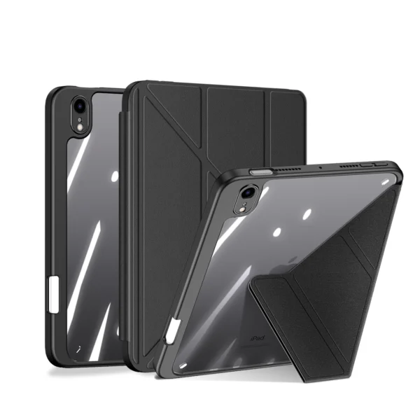 Dux Ducis Magi case for iPad mini 2021 smart cover with stand and storage for Apple Pencil blackeng