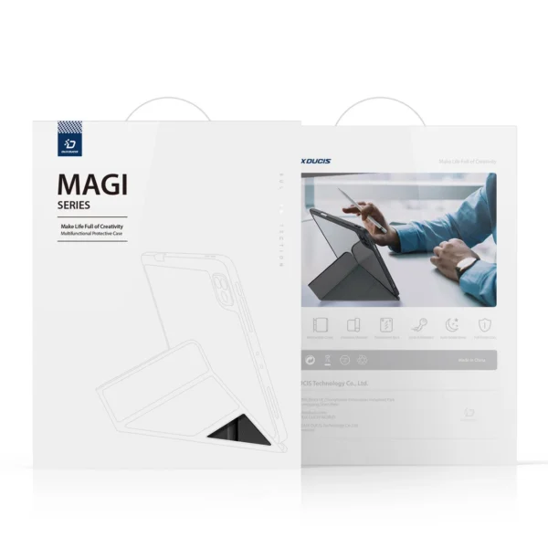 Dux Ducis Magi case for iPad mini 2021 smart cover with stand and storage for Apple Pencil blackeng