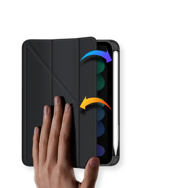 Dux Ducis Magi case for iPad mini 2021 smart cover with stand and storage for Apple Pencil blackeng