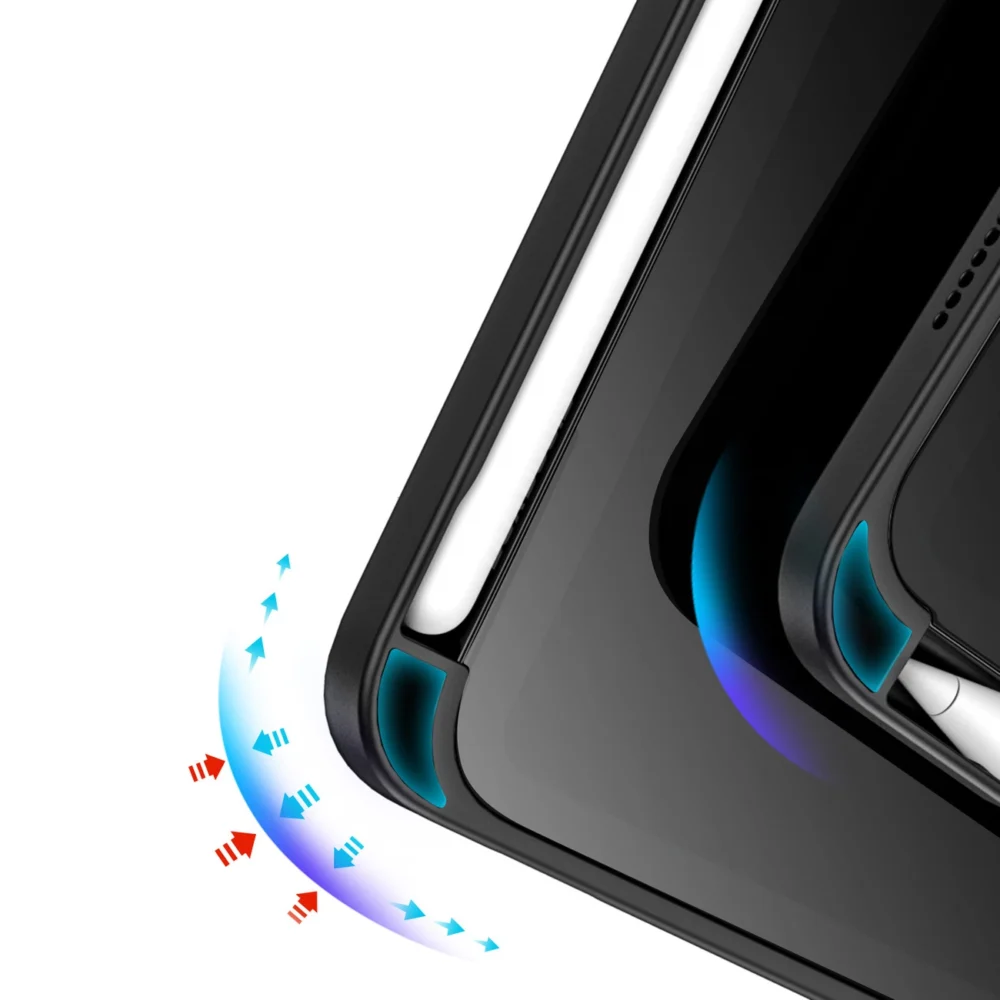Dux Ducis Magi case for iPad mini 2021 smart cover with stand and storage for Apple Pencil blackeng