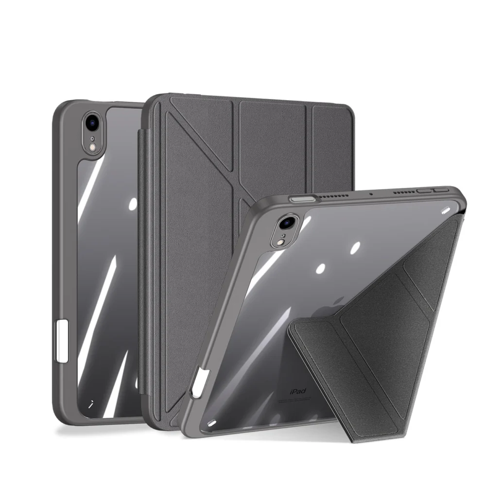 Dux Ducis Magi case for iPad mini 2021 smart cover with stand and storage for Apple Pencil grayeng