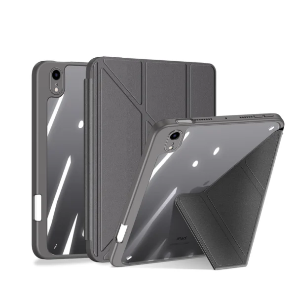 Dux Ducis Magi case for iPad mini 2021 smart cover with stand and storage for Apple Pencil grayeng
