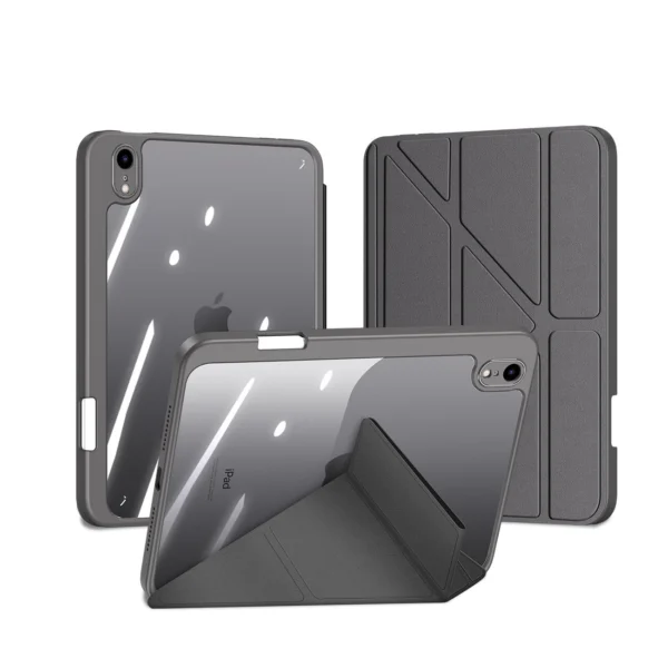 Dux Ducis Magi case for iPad mini 2021 smart cover with stand and storage for Apple Pencil grayeng