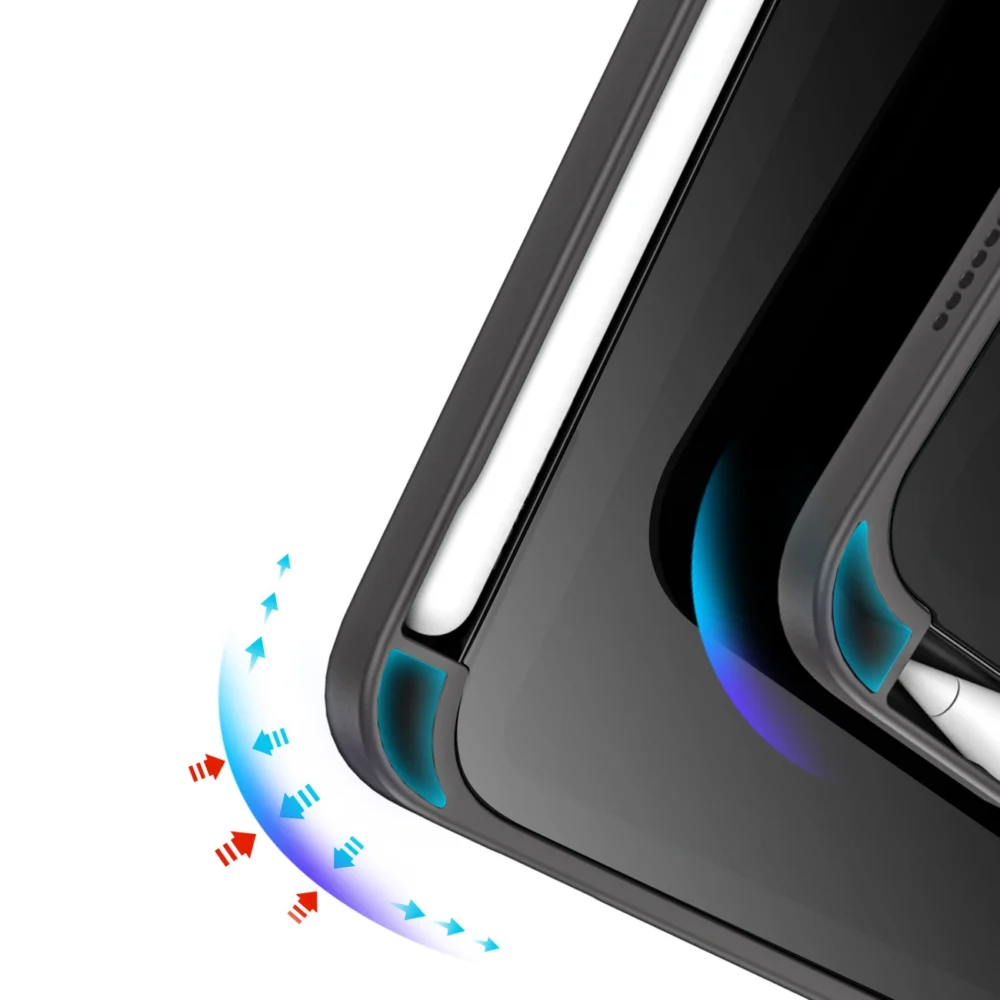 Dux Ducis Magi case for iPad mini 2021 smart cover with stand and storage for Apple Pencil grayeng