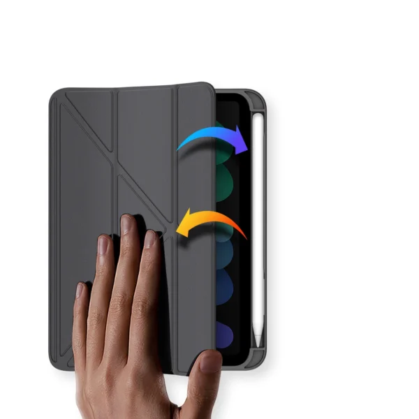 Dux Ducis Magi case for iPad mini 2021 smart cover with stand and storage for Apple Pencil grayeng