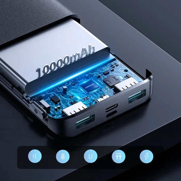 Joyroom power bank 22.5W 10000mAh PD QC3.0 AFC black (JR-QP191)eng