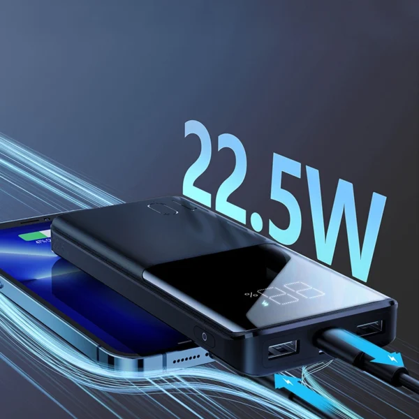 Joyroom power bank 22.5W 10000mAh PD QC3.0 AFC black (JR-QP191)eng