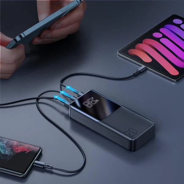 Joyroom powerbank 20000mAh 22.5W PD QC3.0 AFC black (JR-QP192)eng
