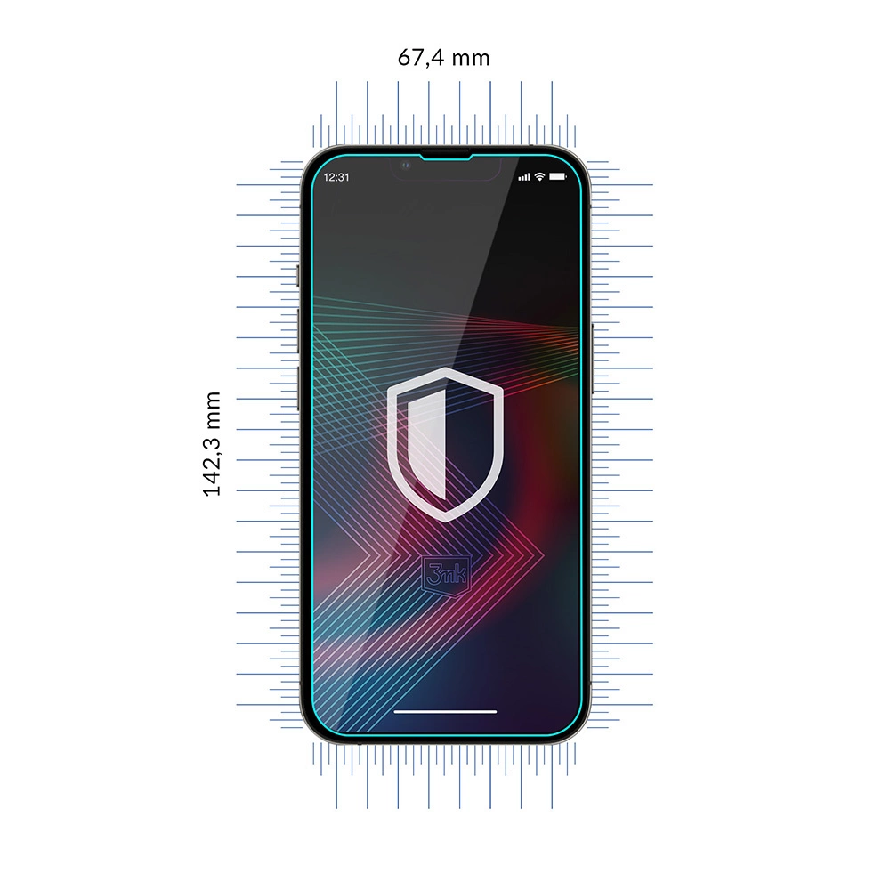 Tempered glass for iPhone 14 Pro Max / 14 Plus hybrid flexi 7H from the 3mk FlexibleGlass serieseng