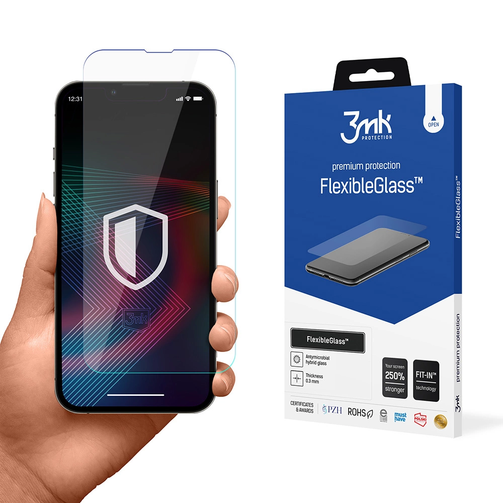Tempered glass for iPhone 14 Pro / iPhone 14 hybrid flexi 7H from the 3mk FlexibleGlass serieseng