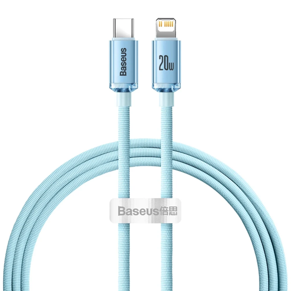 Baseus CAJY001303 Lightning - USB-C PD cable 20W 480Mb/s 1.2m - blueeng