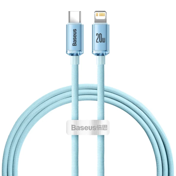 Baseus CAJY001303 Lightning - USB-C PD cable 20W 480Mb/s 1.2m - blueeng