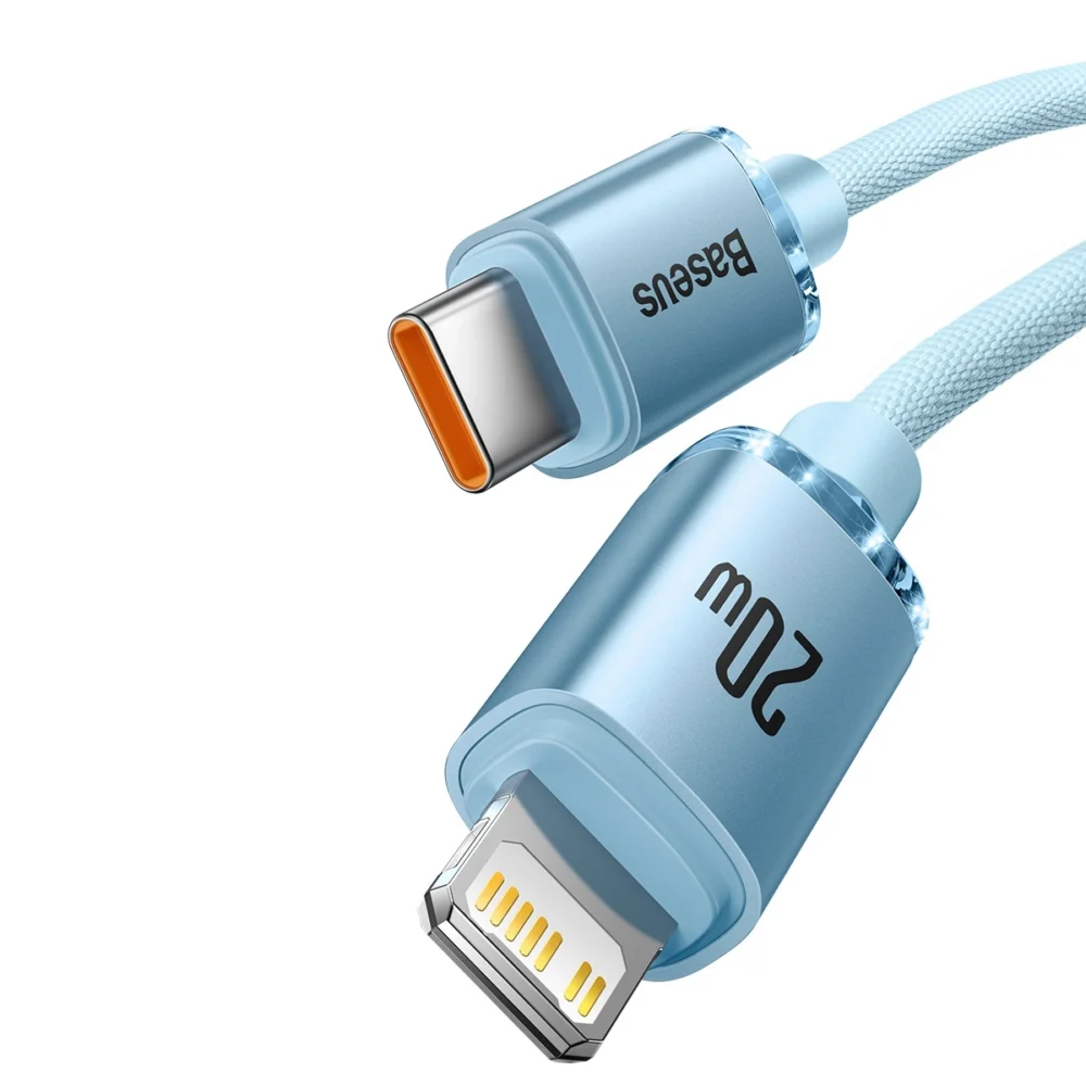 Baseus CAJY001303 Lightning - USB-C PD cable 20W 480Mb/s 1.2m - blueeng