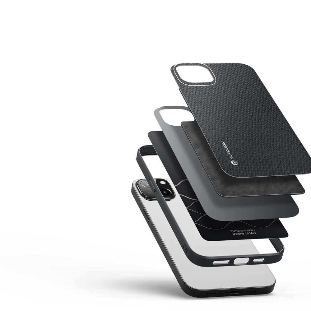 Dux Ducis Fino case cover nylon covered iPhone 14 Plus blackeng
