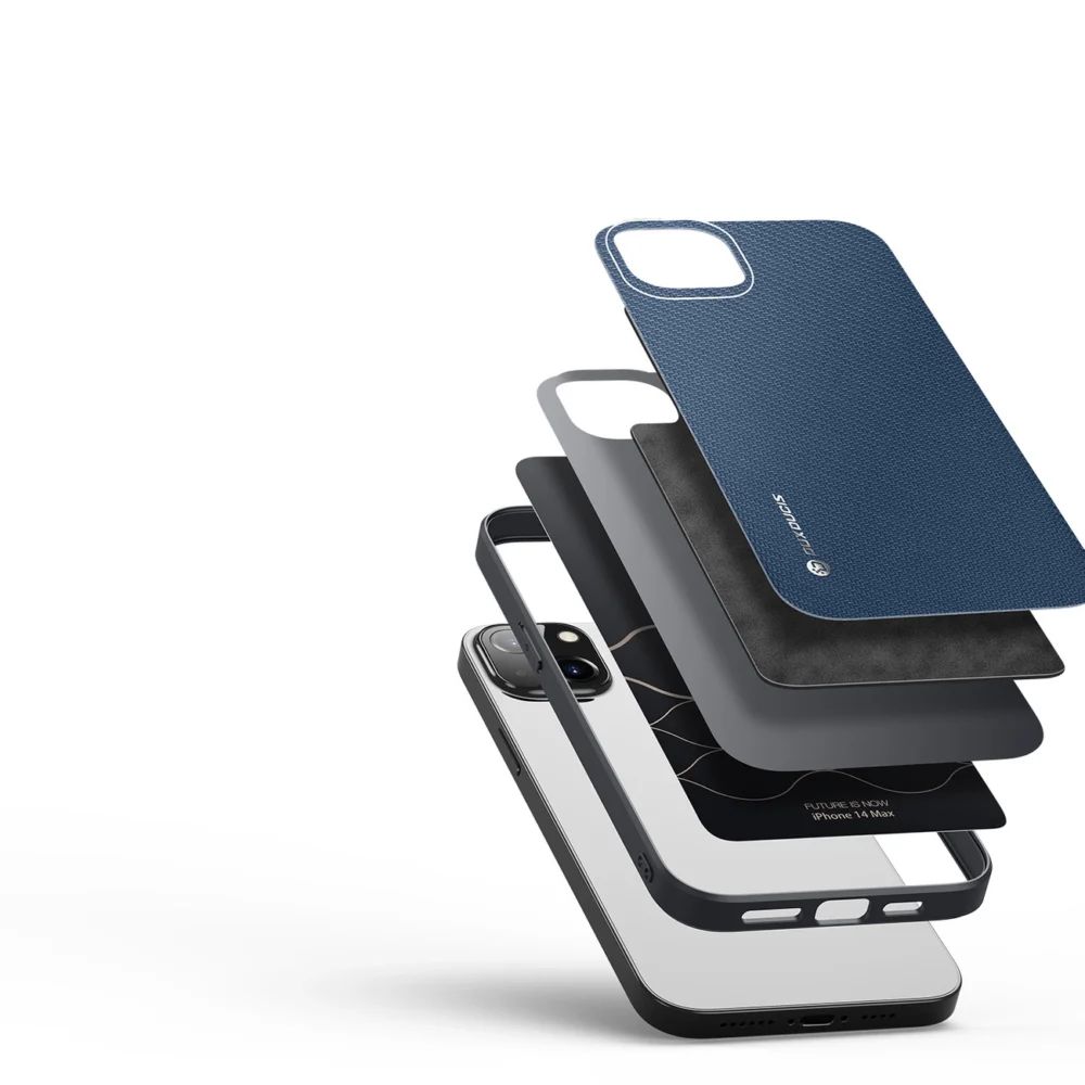 Dux Ducis Fino case cover iPhone 14 Plus blue nyloneng