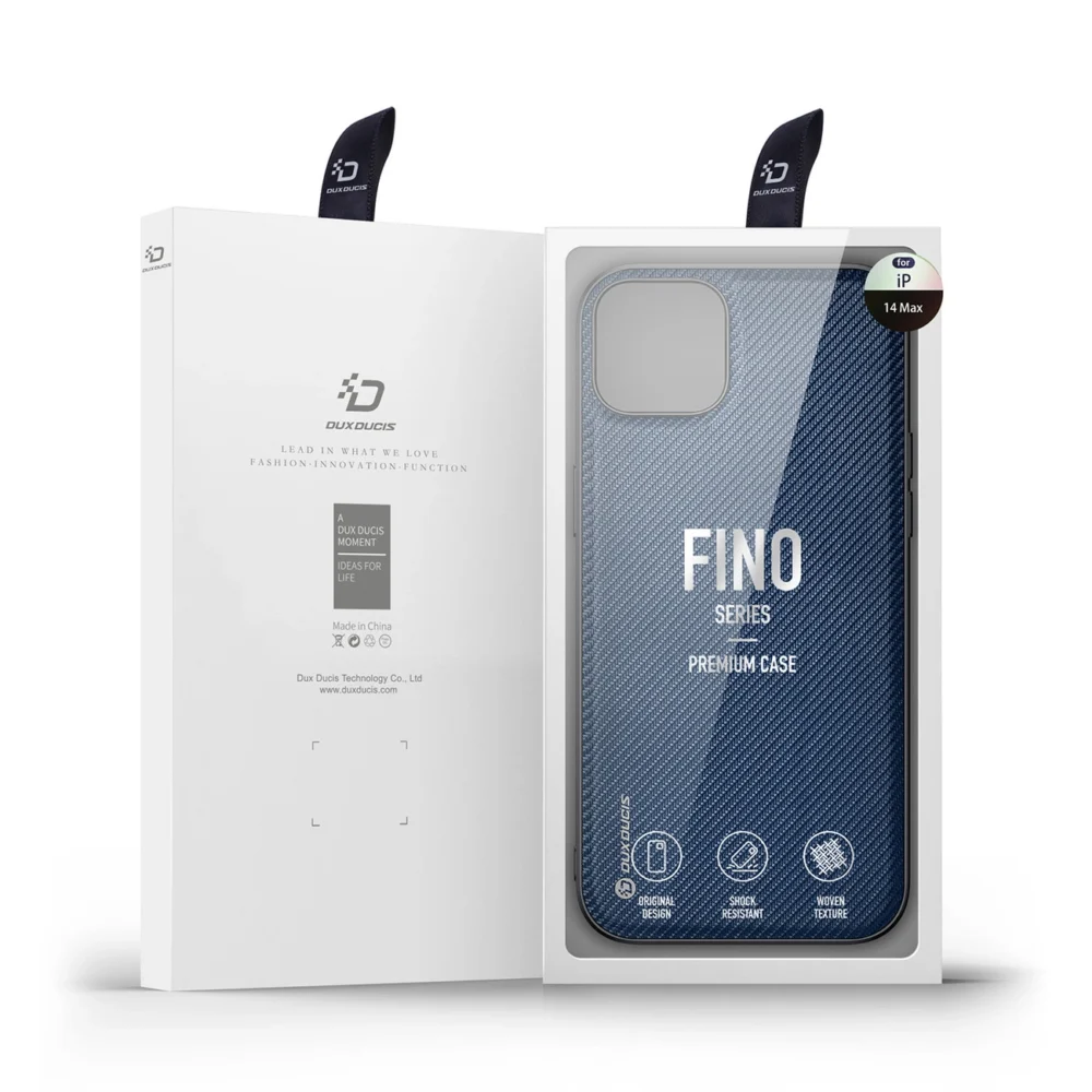 Dux Ducis Fino case cover iPhone 14 Plus blue nyloneng