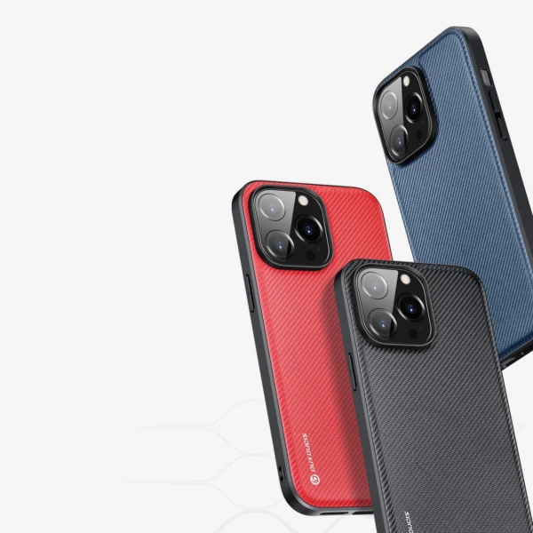 Dux Ducis Fino case cover iPhone 14 Pro blue nyloneng