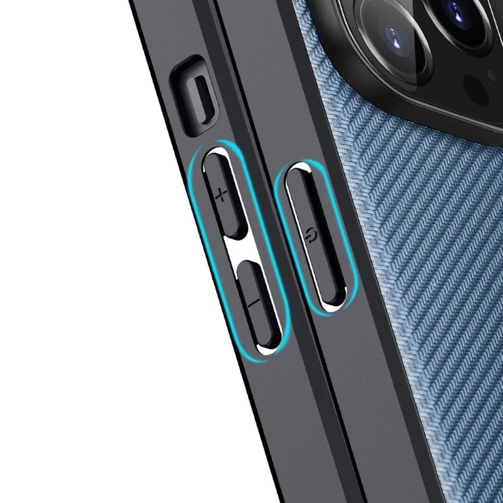 Dux Ducis Fino case cover iPhone 14 Pro blue nyloneng