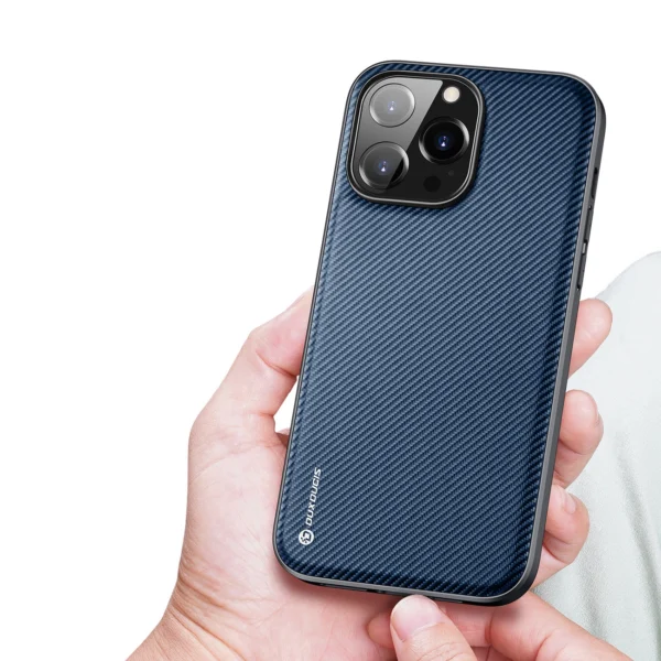 Dux Ducis Fino case cover iPhone 14 Pro Max blue nyloneng