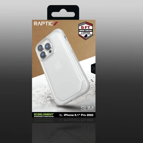 Raptic X-Doria Slim Case iPhone 14 Pro back cover cleareng