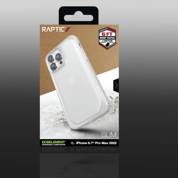 Raptic X-Doria Slim Case iPhone 14 Pro Max back cover transparenteng