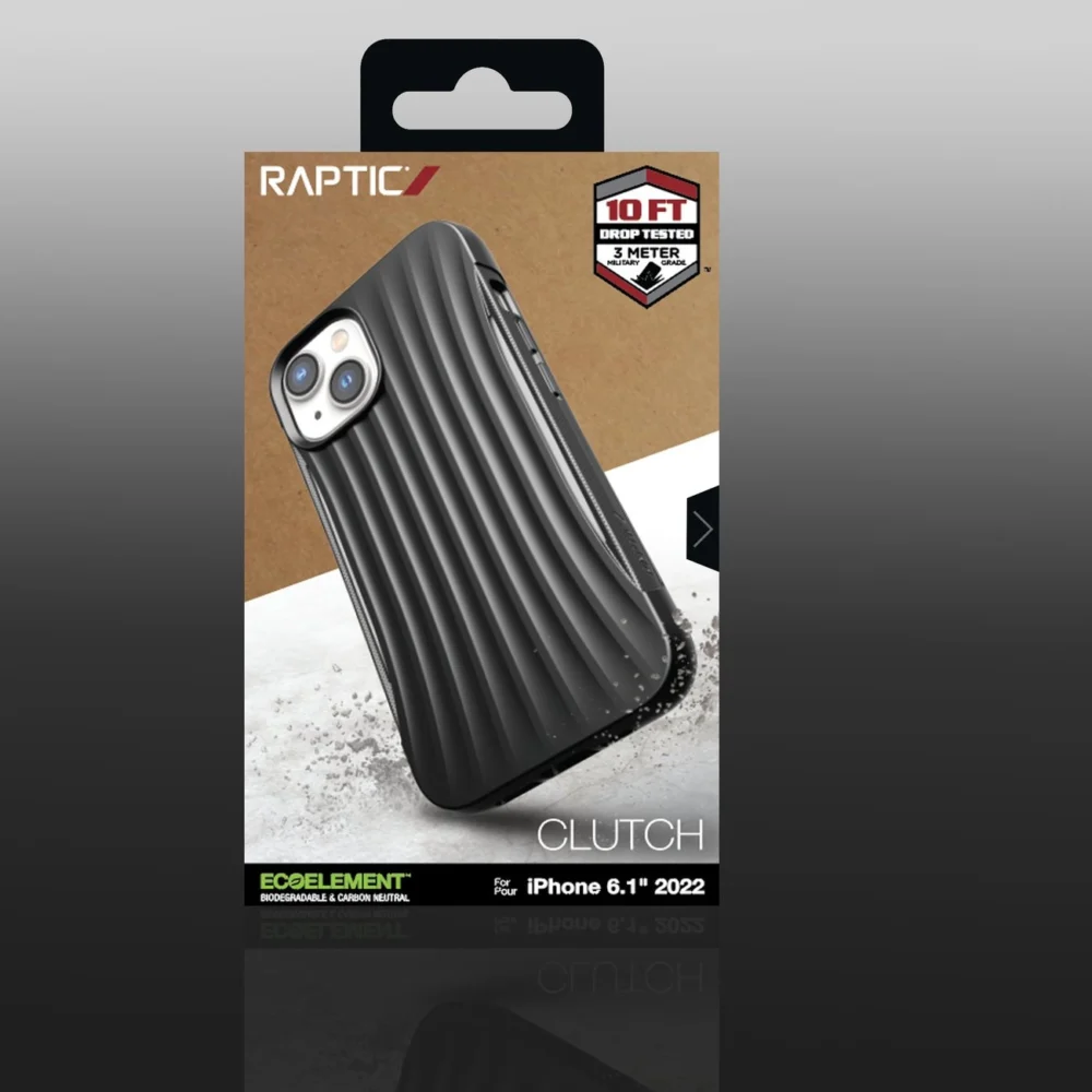 Raptic X-Doria Clutch Case iPhone 14 back cover blackeng
