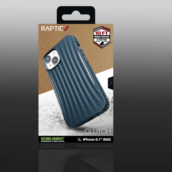 Raptic X-Doria Clutch Case iPhone 14 back cover blueeng
